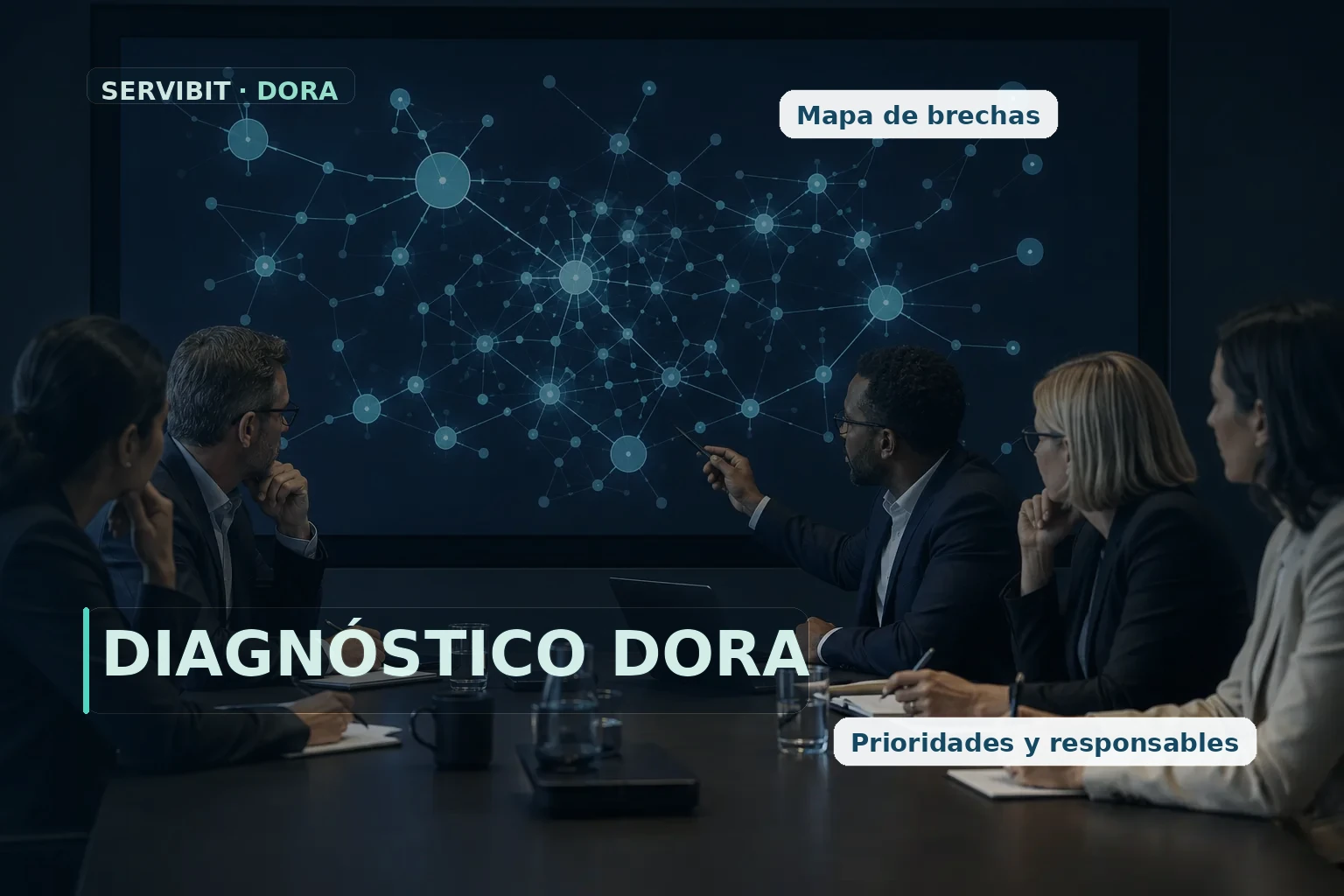 Equipo analizando alcance, dependencias y prioridades de resiliencia operativa